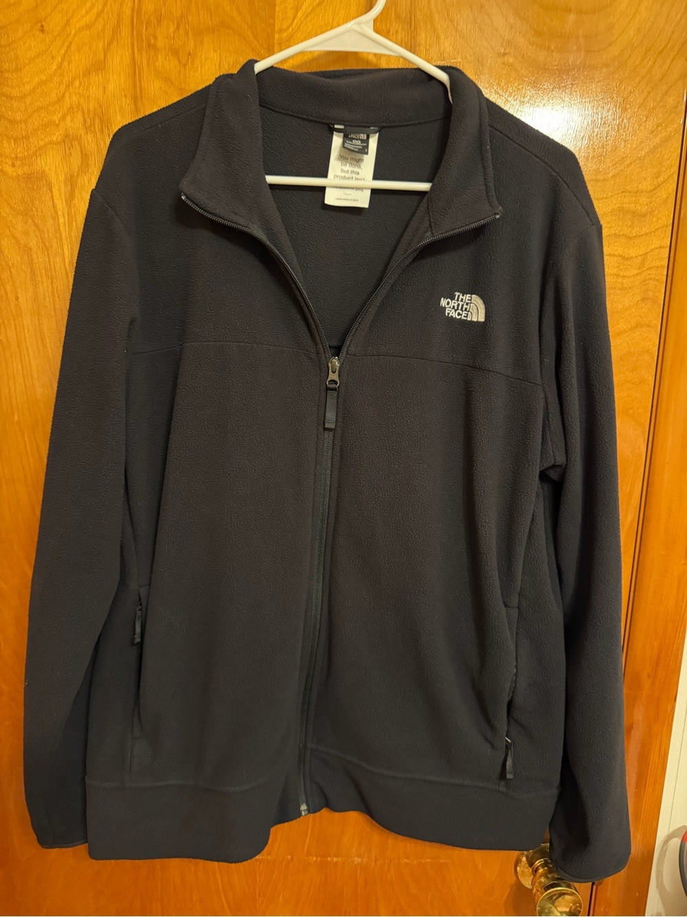 The North Face Men's Black Lightweight Full-Zip Fleece Jacket